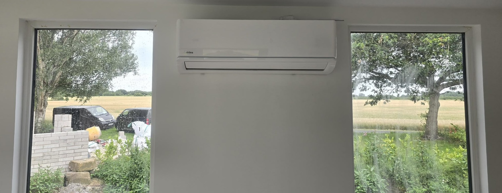 Mitsubishi Electric air conditioning installation by JC Heating and Cooling in Manchester